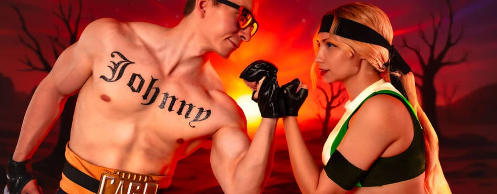 «Да начнется “Смертельная битва”!»: косплееры превратились в Джонни Кейджа и Соню Блейд из серии Mortal Kombat