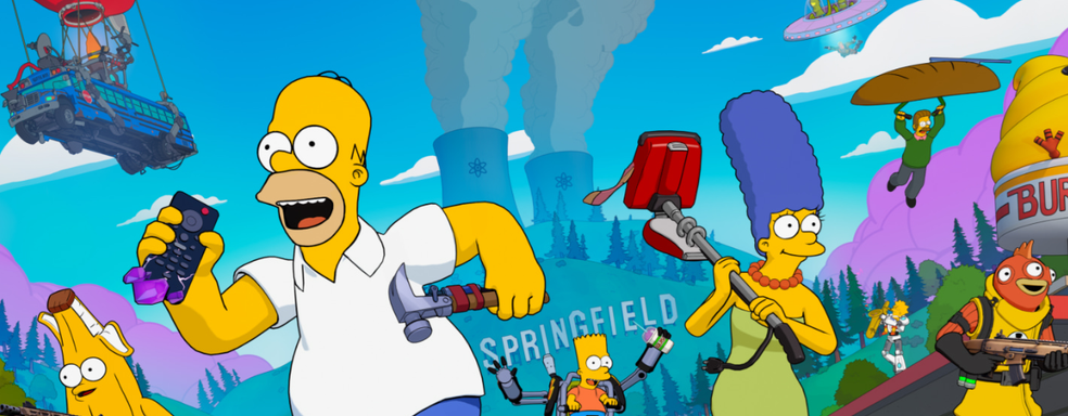 Fotnite получила коллаб с «Симпсонами» — появился Спрингфилдский остров и скины персонажей