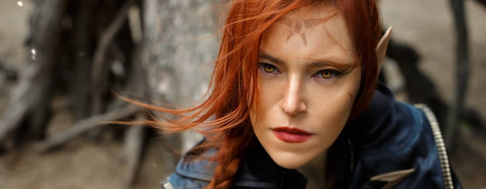 Косплеерша превратилась в представительницу расы альтмеров из The Elder Scrolls 5: Skyrim