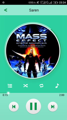 Обзор Jiayu S3. Скриншоты. Музыкальный проигрыватель