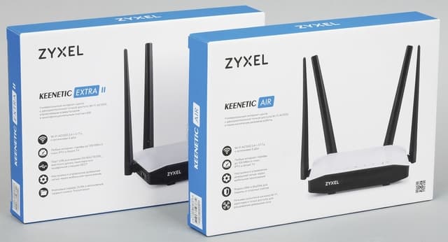 Упаковка Zyxel Keenetic Air и Keenetic Extra II Упаковка Zyxel Keenetic Air и Keenetic Extra II