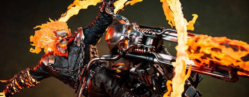 Пылающий Мститель: Premium Collectibles Studio представила новую статую Призрачного гонщика