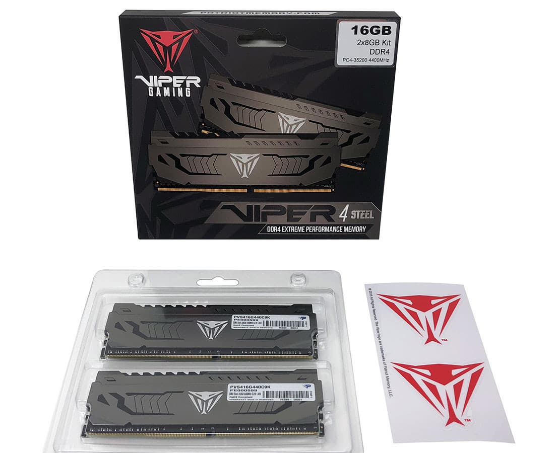 Модули памяти Patriot Viper Steel DDR4-4400 работают с задержками