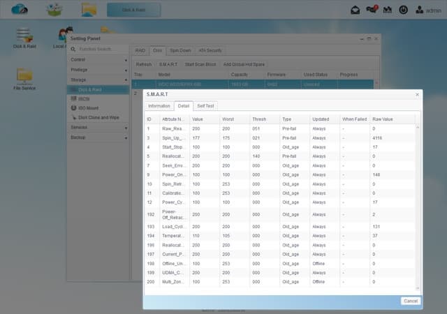 Интерфейс Thecus N2810 Интерфейс Thecus N2810