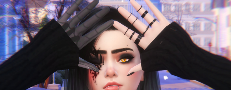 Готическое DLC The Sims 4 сломалось, симы превращаются в аниме-персонажей благодаря новому предмету