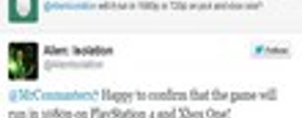 Alien: Isolation в разрешении 1080p на PS4 и Xbox One