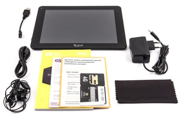 Комплектация планшета 3Q RC9727F