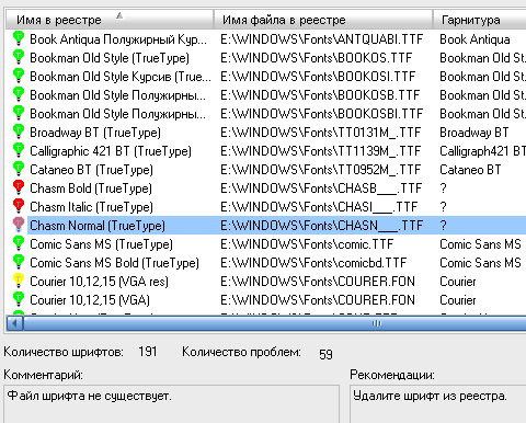 Поиск и решение проблем со шрифтами