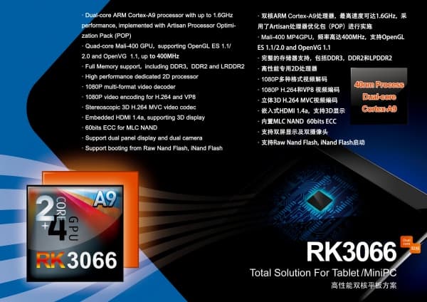 Однокристальная система Rockchip RK3066
