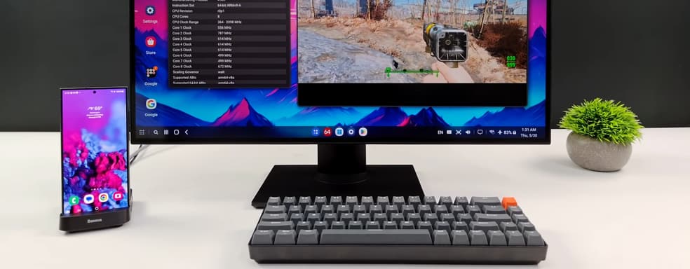 Samsung Galaxy S24 Ultra превратили в портативный геймерский компьютер