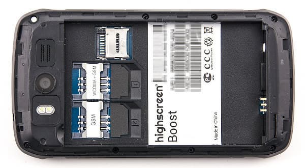 Конструкция Highscreen Boost Конструкция Highscreen Boost