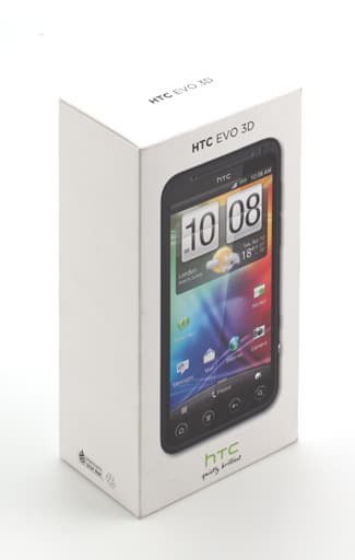 Коробка Обзор HTC Evo 3D. Коробка