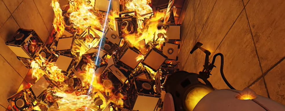 В Portal RTX устроили перегрев трассировки лучей, нашли предложение обновить ПК и секрет с RTX-кубами