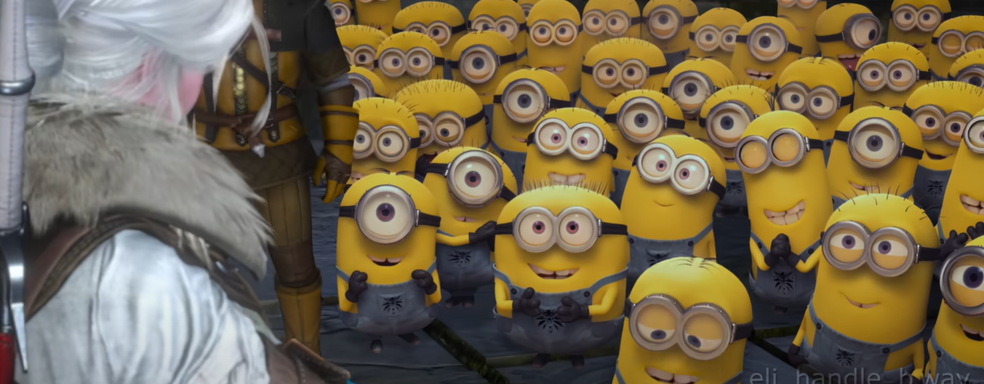 Миньоны пришли помогать Геральту в The Witcher 3 Wild Hunt. Вышел новый фанатский кроссовер