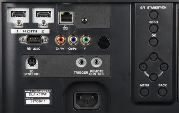 Проектор JVC DLA-X35WE, интерфейсы