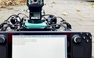 Steam Deck превратили в контроллер для робота в стиле Cyberpunk 2077