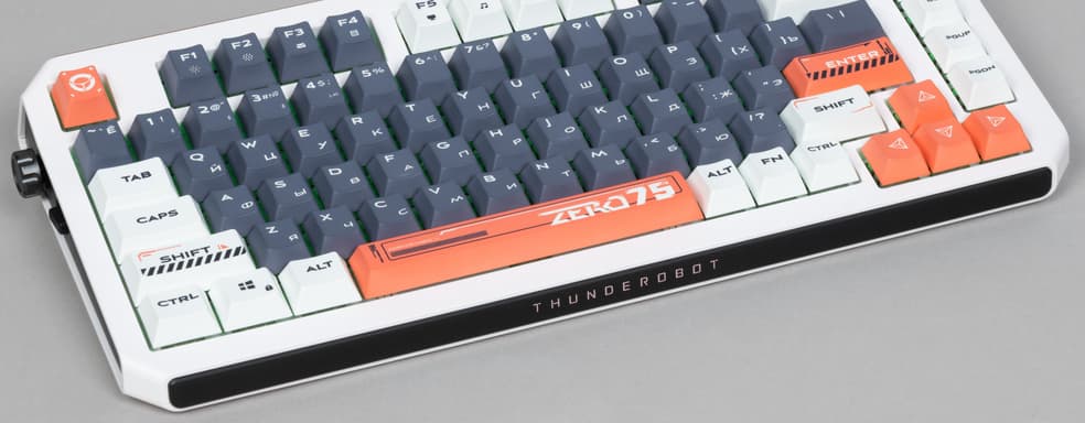 Обзор Thunderobot Zero 75 Orange: яркая клавиатура с LCD-экраном