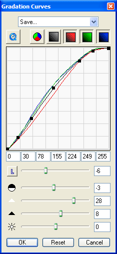 Работа с кривыми в SilverFast DCPro