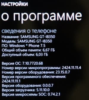 Samsung Omnia W платформа