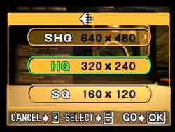 Olympus CAMEDIA C-5060 Меню