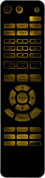 Проектор Epson EH-TW9100, подсветка пульта ДУ