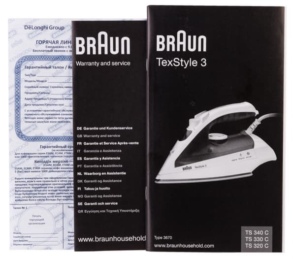Утюг Braun TexStyle TS 340 C
