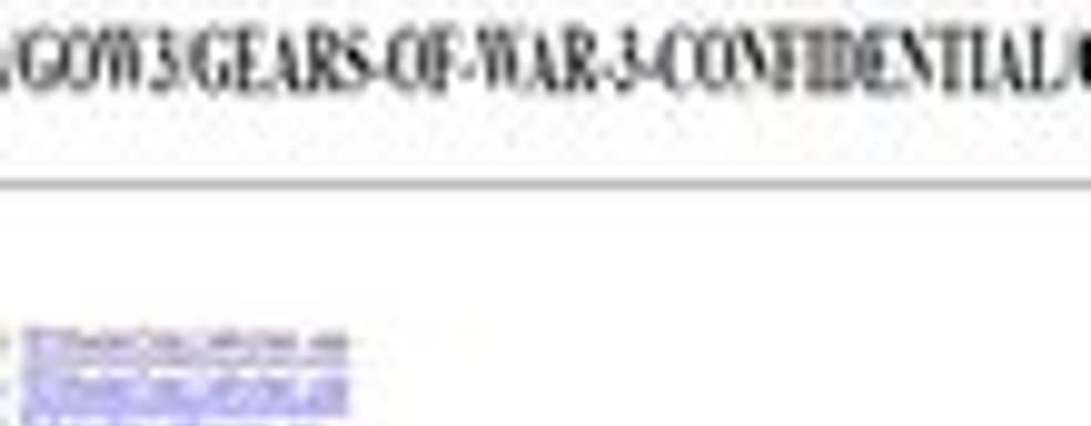 Слух: украденный билд Gears of War 3 находился на незащищенном сервере