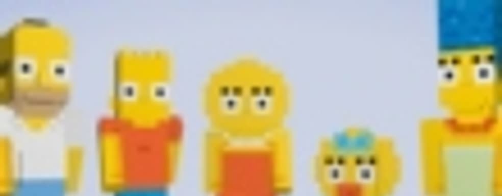 Заставка The Simpsons в Minecraft