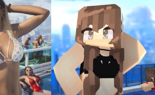 Трейлер GTA 6 пересняли в Minecraft и сравнили с оригинальным видением Rockstar Games