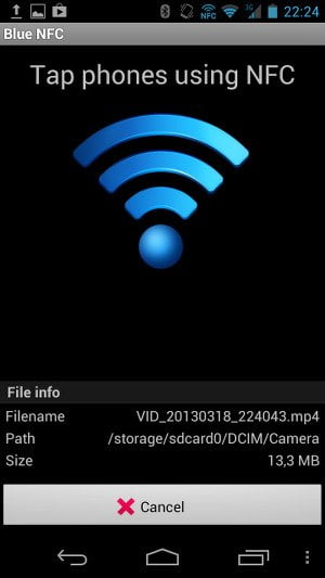 Обмен данными в Blue NFC