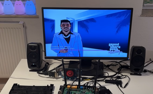 GTA Vice City launched on a router and was playable