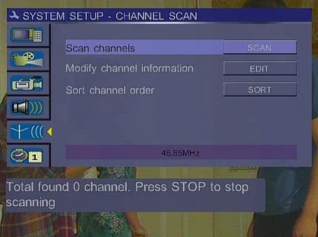 TV Tuner, Setup