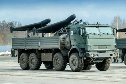 Беспилотники «Герань» на борту КамАЗа