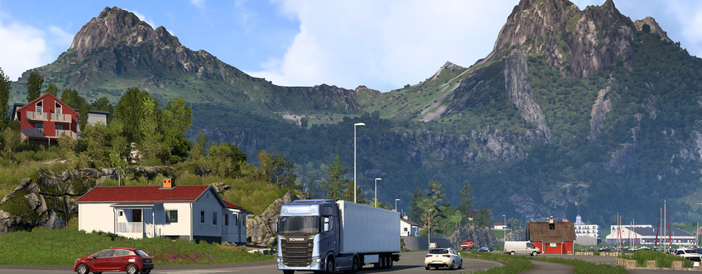 Горы Норвегии в Euro Truck Simulator 2. Новые скриншоты северного дополнения