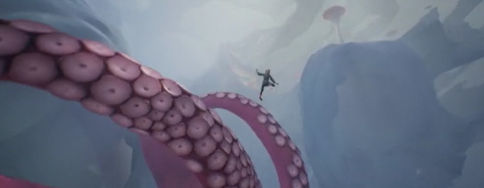 Инди-разработчик показал игру про паркур по монстрам с тентаклями