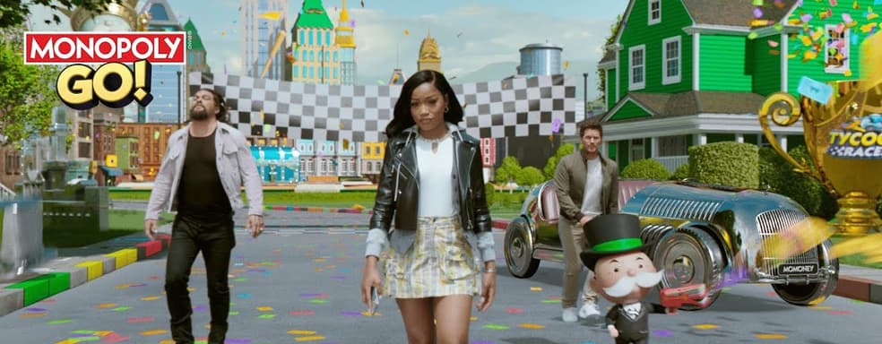 Chris Pratt and Jason Momoa Star in Mobile Monopoly Go! Commercial