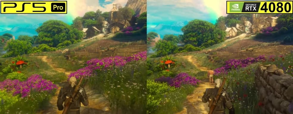 Смотрим видеосравнение The Witcher 3 на PS5 Pro и ПК