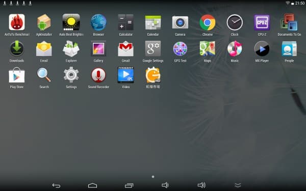 Операционная система планшета Pipo P4