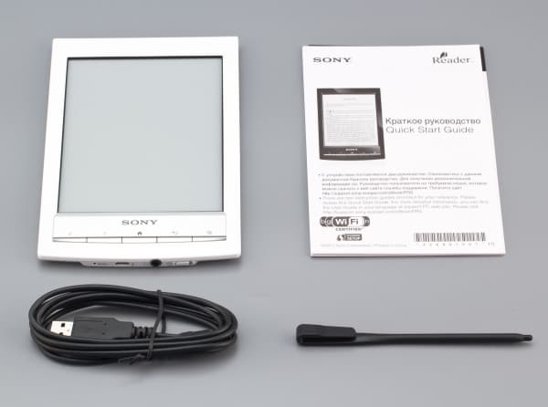 Электронная книга Sony Reader PRS-T1 - комплектация