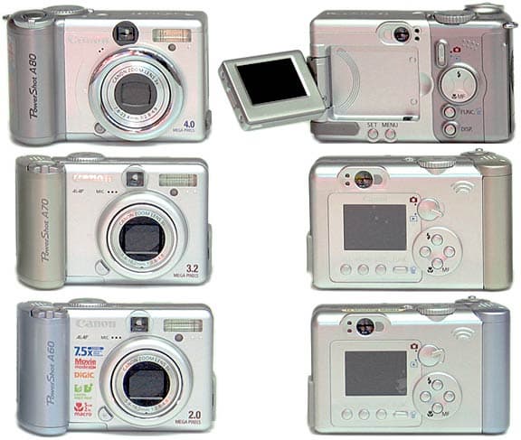 Canon PowerShot A 60 70 80