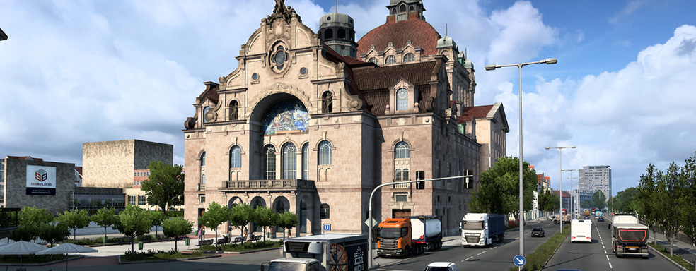 Новый Нюрнберг в Euro Truck Simulator 2. Скриншоты переработанного города в Германии