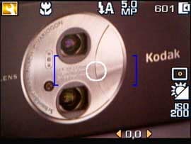 Kodak Easyshare V570, меню