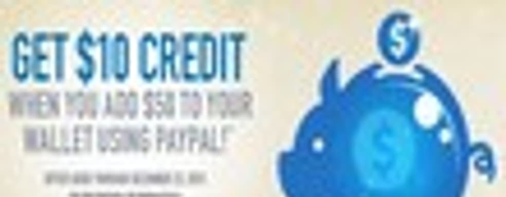 $10 в подарок за пополнение SEN Wallet на $50 через PayPal