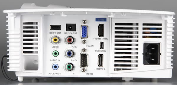 DLP-проектор Acer V7500, разъемы