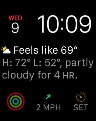 Скриншот Apple Watch