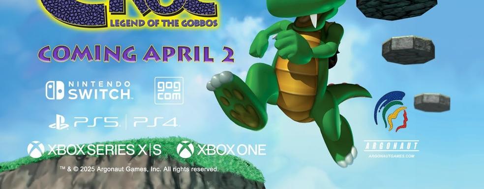 Croc возвращается. Ремастер Croc: Legend of the Gobbos выйдет в апреле