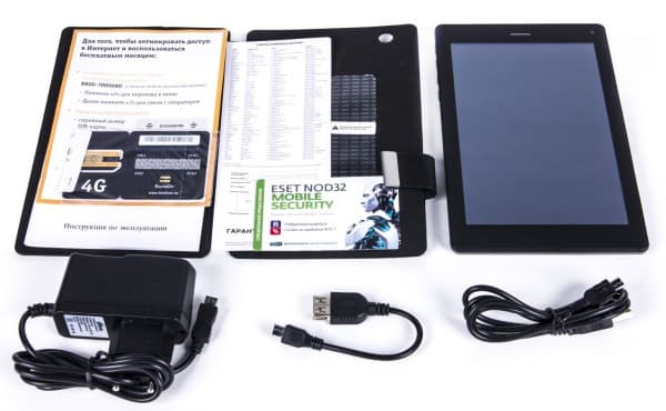 Комплектация планшета Ritmix RMD-758