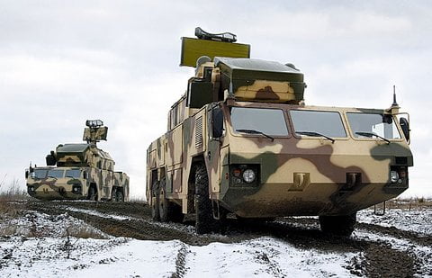 Боевые машины ЗРК «Тор-М2»