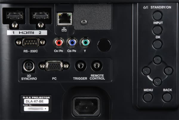 Проектор JVC DLA-X7-B, интерфейсы