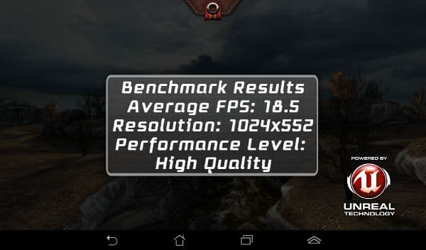 Скриншот Epic Citadel, снятый на ASUS Memo Pad